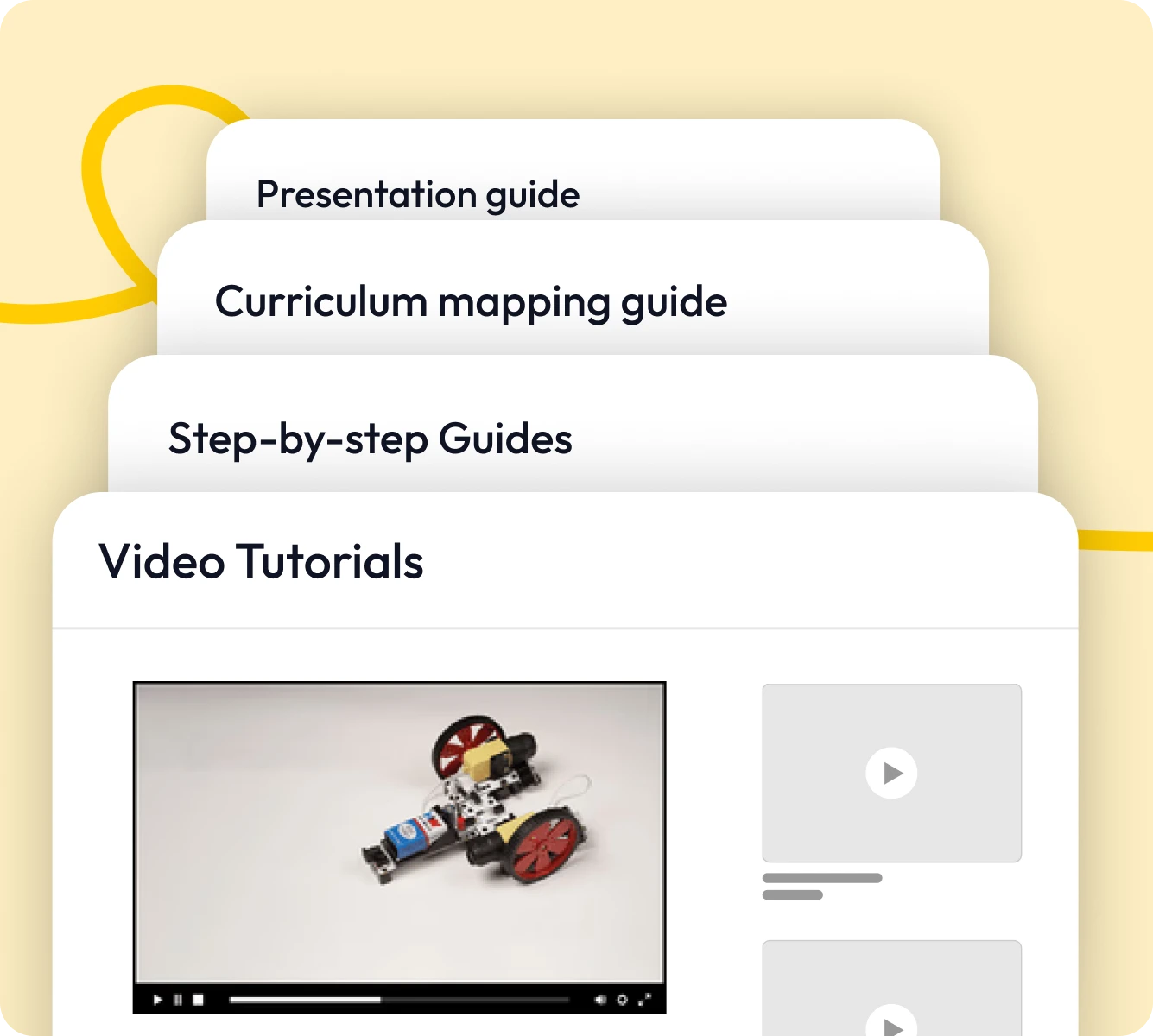 Teaching resources — guides and video tutorials